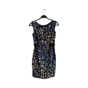 Nanette Lepore animal print silk midi dress size 2